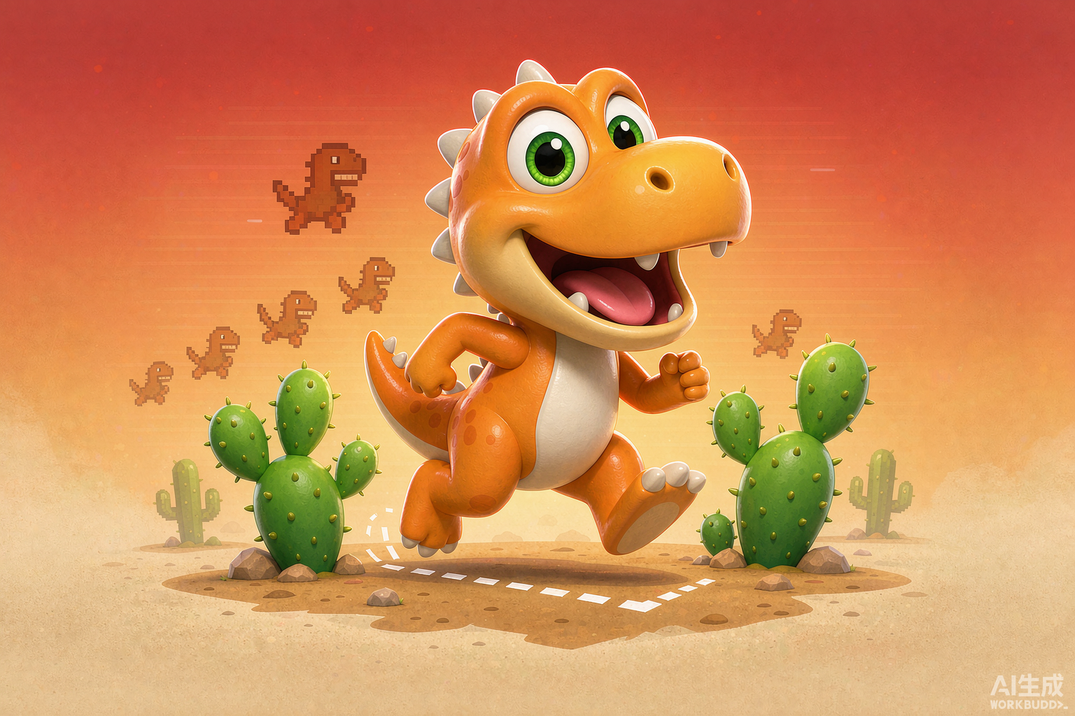 Running Dinosaur
